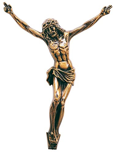 REAL VOTIVA FONDERIE D'ARTE Cristo crucificado en Bronce sin Cruz Estilo clásico (11,5x9 cm) [P.08.1548/11]