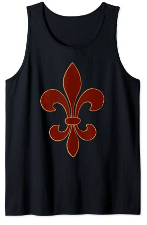 Lilien-Lilien-Symbol, New Orleans und Mardi Gras Fans Tank Top