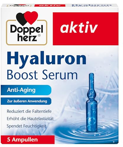 Doppelherz Hyaluron Boost Serum – Anti-Aging | Hochkonzentrierte Rezeptur - Ampullen zur äußeren Anwendung – 5 Ampullen