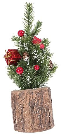 Abaodam Christmas Tree Potted Plant Artificial Xmas Plant Decor for Home Adornment for Living for Christmas Party Decoration Desktop Display for Festive Season