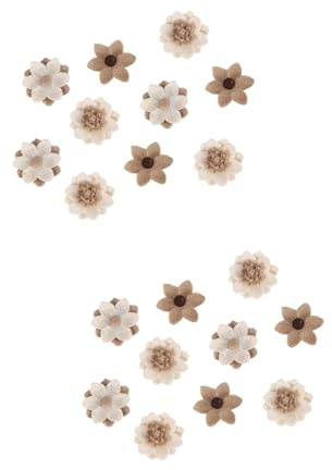 MAGICLULU 20stücke Jute Blumen Handgefertigte Accessoires Für Hochzeit Party Deko Rustikale Stoffblumen Für Kreative Bastelprojekte Vielseitig Einsetzbar Zur Tischdekoration Und Mehr