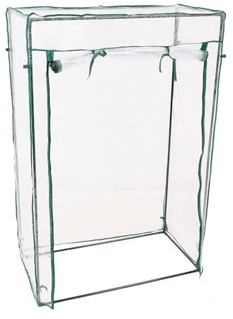 Serra per pomodori, giardino, balcone, serra in pellicola, pomodori, serra piccola, 150 x 100 x 50 cm (altezza x larghezza x profondità), pellicola in PVC, trasparente (senza scaffale)