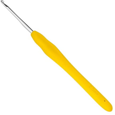 Totofy Häkelnadel 2.5 mm, Ergonomische Häkelnadeln Mit Weichen Griffen, crochet hook für Anfänge und Erfahrene Häkelliebhaber