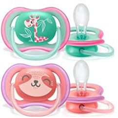 Philips Avent Scf349/12 Ultra Air 2er Silikon Schnuller 18 Monate Mädchen