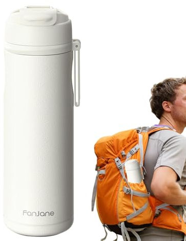 Vaso de té con infusor – 600 ml, botella aislada | Vaso de viaje, taza de frío, botella de agua con infusor para deportes al aire libre, escuela