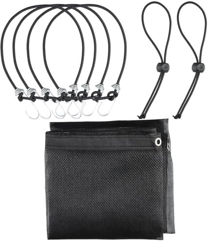 Dewocke Hundenetz Auto, 115 x 62 cm Hundegitter Auto Universal, Hunde Auto Barriere mit Seil Einstellen und Haken, Schwarz Auto Sicherheitsnetz Rücksitz Trennnetz Haustier für SUV-Pickup, Kleinwagen