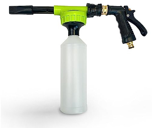 TerraDomi Innovatives Sprühsystem | Düngermischer und Gartensprüher | Aufsatz für Gartenschlauch zur Dosierung von Dünger und Reinigungsmitteln | Mit Wassermischer und zwei Düsen