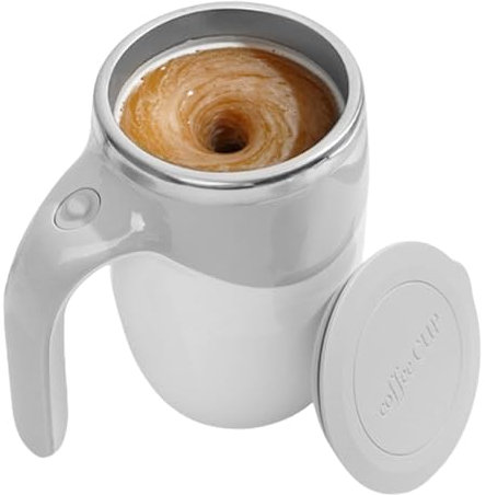Automatic Magnetic Stirring Cup, Auto Mixing Coffee Tumbler, Rechargeable Stirring Mug, Cocoa Stirring Cup,Magnetic Stirring Coffee Cup, Waterproof Mixing Mug, Auto Mixing Mug for Milk,