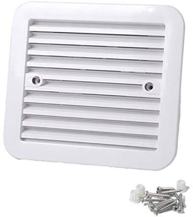 Bathroom Exhaust Fan Exhaust Ventilation Fan White Side Air Vent Air Extractor Fans for Caravan Motorhome RV Camper Van Dog Chicken House Greenhouse Bathroom Fan