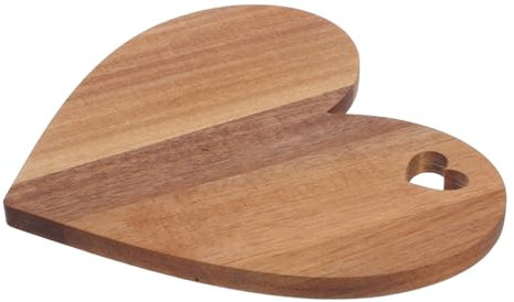 CHICAMPERA Heart Shaped Cheese Board Oak Chopping Board Oil Handmade Decorative for Kitchen for Christmas