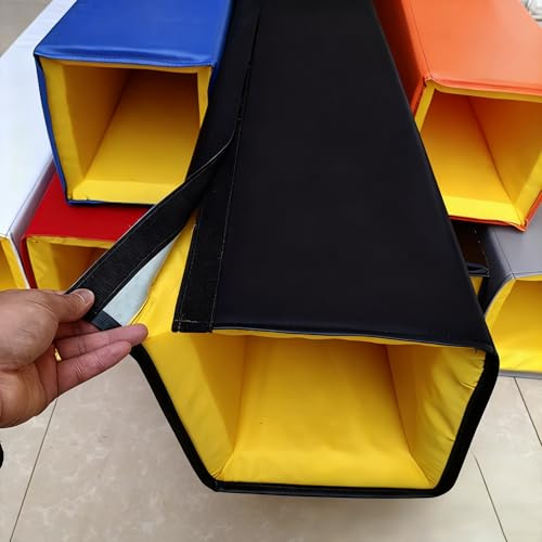 ZAQYCM Cuscino per Palo di Basket Paracolpi Di Sicurezza Per La Protezione Dei Giocatori, Imbottitura Avvolgente Per Pali Quadrati Alta 180 Cm Per Basket Football Pallavolo(Black,11X11(28X28CM))