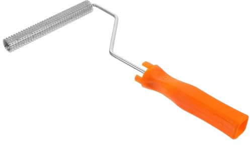 BAZEITFLOW Rodillo con Púas para Autonivelante de Cemento Herramienta Antiespumante para Eliminar Burbujas Mango Cómodo y Duradero para Superficies Lisas Color Aleatorio Color Aleatorio