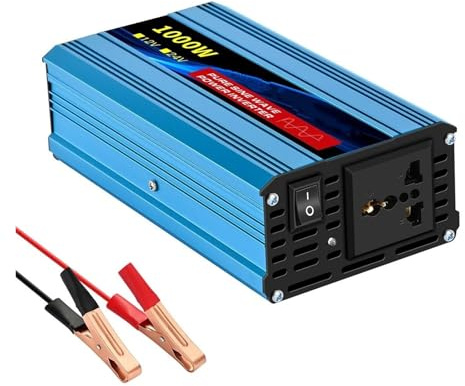 Convertidor Convertidor Potencia Solar Onda Sinusoidal Pura (CC 12V/24V A CA 220V/110V) Voltaje 1600 W/10 000 W 50/60 Hz Transformador para Coche Pantalla LED Inversor(12V50HZ,110V Uni,1000W)