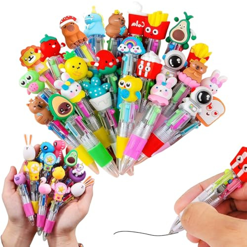 YOFDAL 20 Penne Multicolore e Penna Multicolore Ideali per Compleanni, Feste, Regali e Gadget