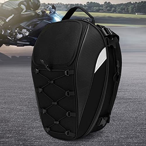 Aumotop wasserdichte Motorrad-Hecktasche, Große Kapazität, Reflektierender Fahrer-Rucksack für Dirt Bike Dual Sport Zum Motorradfahren