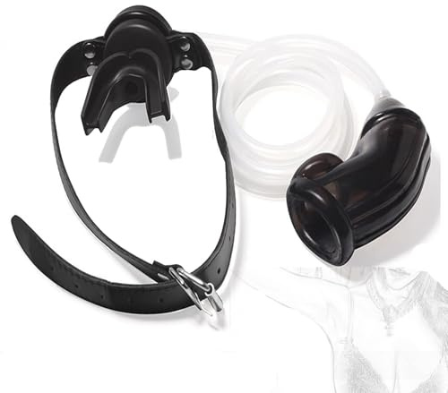 JiXGzAo Bouchon Buccal Gag Urinoir Manchon For Pénis Cage For Pénis Avec Tuyau Gag En Silicone Jeux Sexuels Fétichistes Ensemble De Harnais For Bâillon Sexuel Gay Jouets Sexuels
