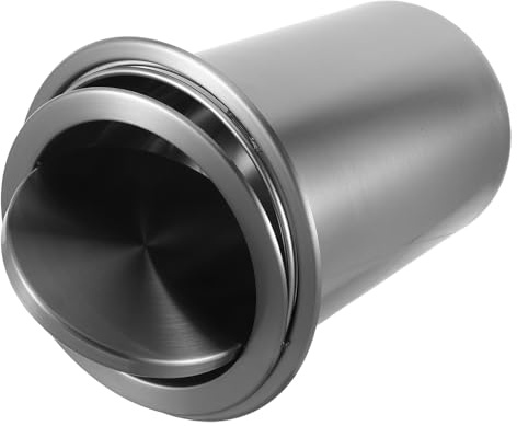 BUTIFULSIC Cubo de Basura de Encimera con Tapa Abatible, Acero Inoxidable Duradero, Papelera Empotrada para Cocina, Baño y Oficina, Sistema Integrado Moderno, Fácil Limpieza y Mantenimiento