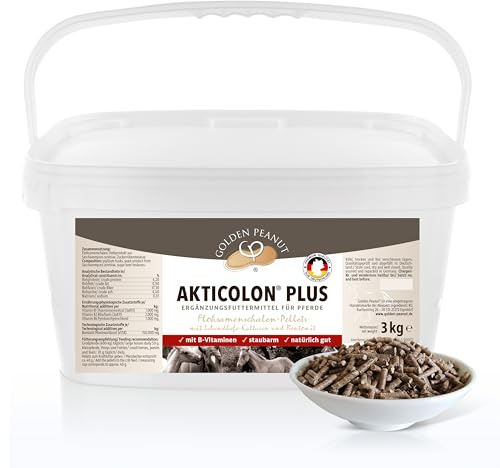 Golden PEANUT Akticolon® Plus loppfröpellets 3 kg – bentonit, prebiotisk, vitamin B komplex, naturlig, originalet