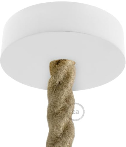 creative cables Kit Rosace en Bois pour Corde 2XL - Blanc
