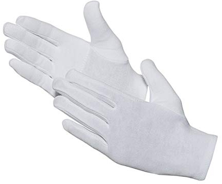 Jah Baumwollhandschuh Standard weiß (schwer) – langlebig & hautfreundlich – für Verpackung, Handling & Lager