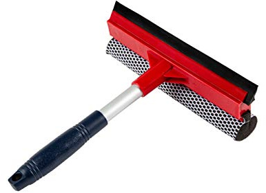 DSV Standard Window Squeegee for Window Cleaning, Window Cleaner Tool for Car Windshield, Shower Door, Boat | 2-in-1 Mini Squeegee for Home | Windshield Squeegee Kit for Car Windows