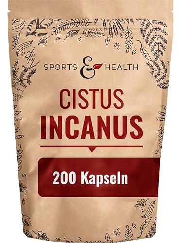 Cistus Incanus Kapseln vegan - 180 Stück 860 mg pro Tagesdosis Zistrose | Zistrosen-Extrakt - Zystus - Zistrosenkapseln - reines Nahrungsergänzungsmittel pur - Cistus-Extraktkapseln