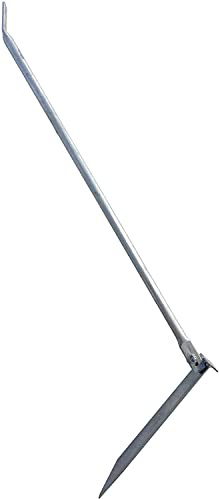 Einschlag-Sturmanker/Sturmstütze/Zaunanker/Zaunstütze 1300mm(Schaft 900mm/Anker400mm), feuerverzinkt