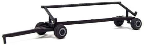 Standi Toys 1/64 Black Plastic Combine Header Trailer ST205