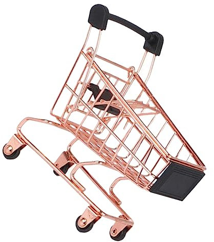 ibasenice Spielzeug Für Kinder 3-Teiliger Einkaufswagen Kinderhandwerk Kidcraft-Spielset Kinderschubkarre Puppenhauszubehör Kinderspielhaus Spielzeug Mini-Einkaufswagen Mini-