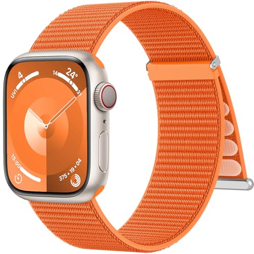 Higgs Bracelet Tissé Nylon Compatible avec Bracelets Apple Watch 40mm 38/41mm 44mm 42/45mm 46mm 49mm Ultra 3/2/1 Homme Femme, Elastique Sport Loop Nylon pour iWatch Serie 11/10/9/8/7/6/5/4/3/2/1/SE