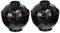 Yeory Bols japonais traditionnels bols de soupe miso riz léger avec couvercle noir et couleur rouge 2pcs, bols ramen