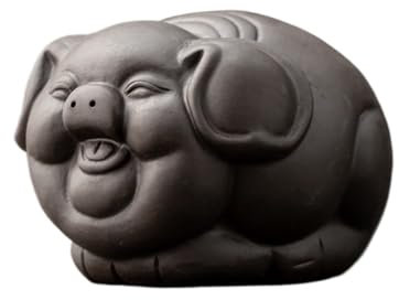 LAPADULA Handgefertigte Statue Lila Sand-Tee-Haustier, Schreibtisch-Dekoration im chinesischen Stil, Teetablett, Teeservice-Ornamente, geeignet for Teehäuser, Restaurants, Büros für Teeliebhaber(B)