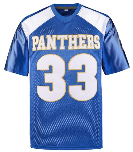 Afuby Tim Riggins Jersey 33 Friday Night Lights High School Football Jersey for Men Blue S-XXXL (L, Blue)