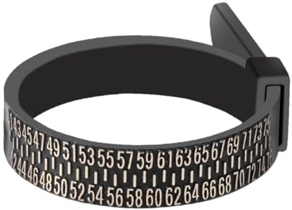Acunny Ringmaßband - Ringgrößenwerkzeug | Ringgrößenmesswerkzeug, Ringgrößenband Tragbares, wiederverwendbares Ringmessband, Schmuckgrößenwerkzeug für Männer, genaue Messkreise, Refer to description,