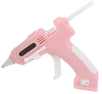 Cordless Hot Glue Gun and Sticks Set, Cordless Glue Gun with Charger, 10Pcs 7mm Sticks, Rechargeable Glue Gun Cordless Rapid Heating, Hot Melt Glue Tool for Home and Crafting