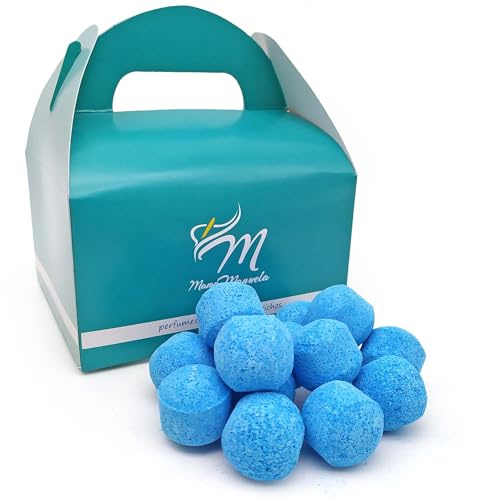 Caja regalo 50 mini bombas efervescentes para manicura y pedicura - Aroma Bergamota y lavanda – Alivia los pies cansados - Ablandan durezas, uñas y cutículas