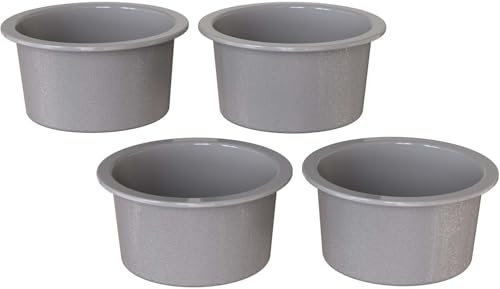 4 Pezzi Antiaderenti Rotonda Tortiera in Silicone,10 cm Mini Tortiera Piccola in Silicone per Torte Alla Frutta, Cheesecake, Mousse, Quiche, a Facile Rilascio, Senza BPA, Lavabile in Lavastoviglie