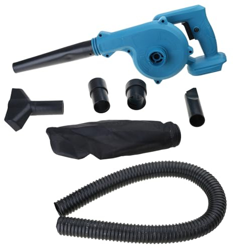 Fazvncv Soplador de aire inalámbrico 2 en 1, aspiradora, eléctrica, colector de hojas, herramienta eléctrica para batería