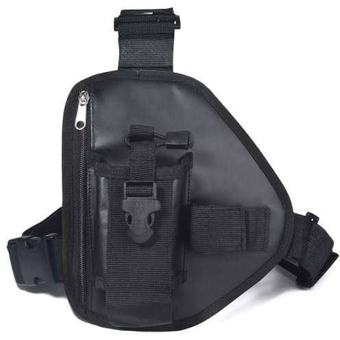 YNIBST Funkgerät Tasche, Multifunktionale Brusttasche für Walkie Talkie, Radio Holster funktasche mit Verstellbarer Nylon-Gurt, kompatibel mit Motorola Baofeng Midland Funkgeräten