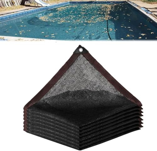 Filet Anti-Feuilles Piscine Rectangle,Bâche de Protection Piscines Enterrée et Hors-Sol, Couverture Piscine de Hivernage pour Extérieur avec Oeillets métalliques(3x6m(10 * 19.6ft))