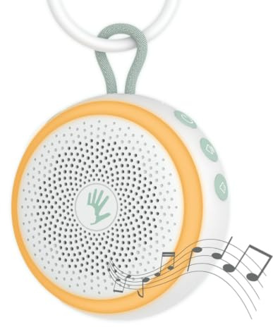 DrSilva Macchina Rumori Bianchi per Neonati, 20 Suoni Rilassanti, Luce Notturna LED, Ricaricabile USB-C, Design Ultra-Compatto, regalo baby shower, Lunga durata