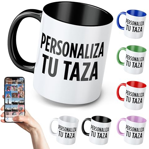 LINFORMAL Taza Personalizada – Taza personalizada con foto – Regalos Originales para Hombre o Mujer – Regalo Personalizado Único – Taza Personalizable Ideal para Cumpleaños, Aniversarios o Navidad