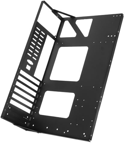 Toddmomy Verdickter Stahl Motherboard Halterungsrahmen mit Offenem Design Stabile Mainboard Montage Wandhalterung für PC Gehäuse in Schwarz