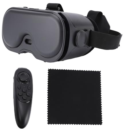 Topiky 3D VR Headset Virtual Reality Glasögon Headset med Bluetooth Controller, 120° FOV Justerbar Anti Blue Light Virtual Reality Headset VR Goggles, för Mobilspel och Filmer