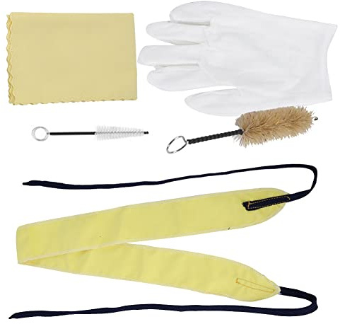 Taidda Trumpet Cleaning Brushes Set Durable Maintenance Kit for Complete Cleaning - Suitable and Beginners - Cotton, Mane, and Flannelette Material