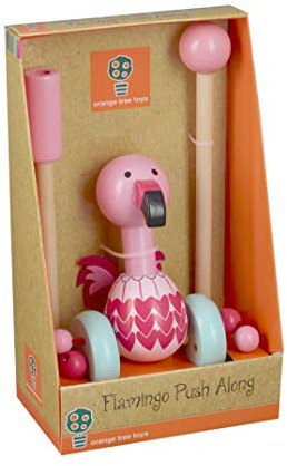 Orange Tree Toys Schiebetier Flamingo, Holzspielzeug