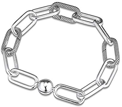 PANDOCCI 2019 Autumn Me Link Chain Bracelet for Woman 925 Silver DIY Fits for Original Pandora Bracelets Charm Fashion Jewelry (17.5CM)