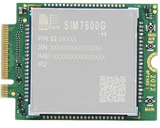 Waveshare SIM7600G-H-M.2 SIMCom Originale 4G LTE Cat-4 Modulo Copertura Globale con Supporto GNSS M.2 B CHIAVE Connettore LTE-TDD LTE-FDD HSPA+ GSM GPRS EDGE