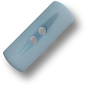 6er Set gedeckt hellblaue, kleine Knebelknöpfe - perfekt als Kinderknöpfe. Ø: ca. 6x18mm!