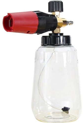 Lipfer Schaumkanone, Schneeschaumlanze Für Hochdruckreiniger, Schaumkanone 1-Liter-Flasche Zum Autowaschen, 1/4-zoll-schnellanschluss Und Verstellbarer Düse